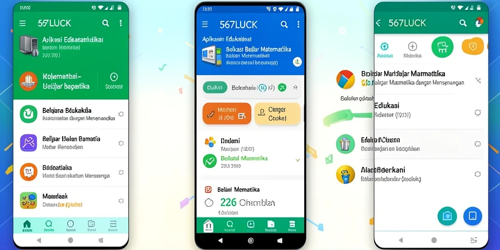 Tampilan antarmuka aplikasi 567LUCK yang ramah pengguna.