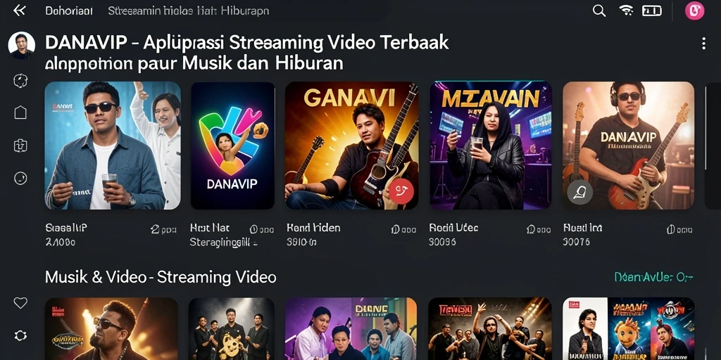Antarmuka aplikasinya yang intuitif dan menarik untuk Streaming Video.