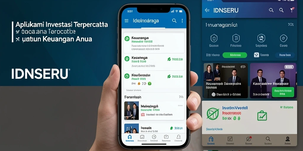 Antarmuka aplikasi IDNSERU yang bersih dan mudah digunakan.