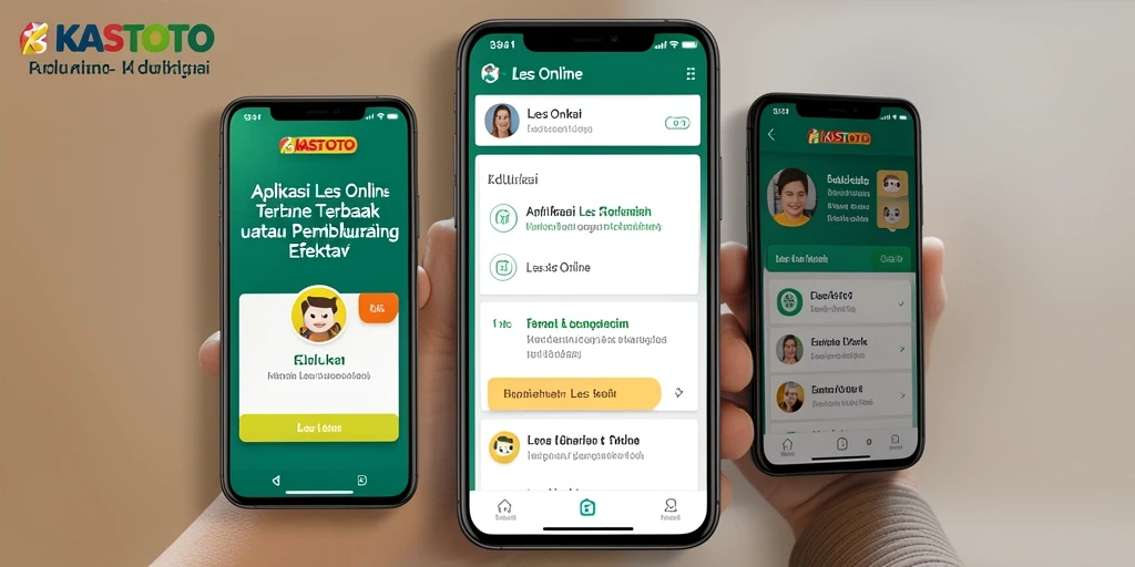 Antarmuka KASTOTO yang intuitif untuk belajar Les Online.