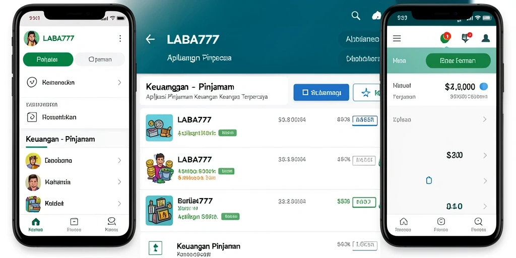 Tampilan antarmuka LABA777 yang intuitif untuk pengajuan pinjaman.