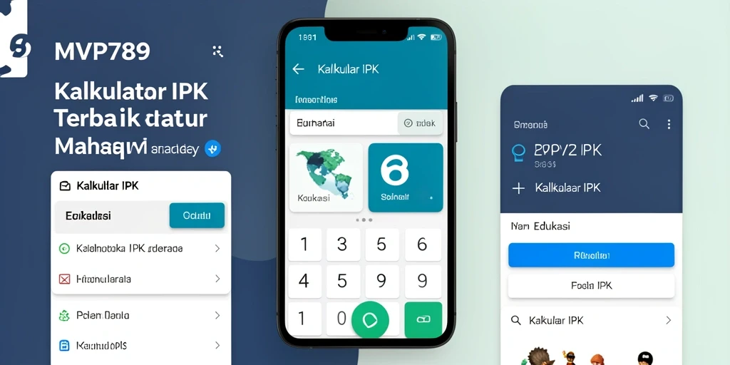 Antarmuka mudah digunakan untuk Kalkulator IPK.