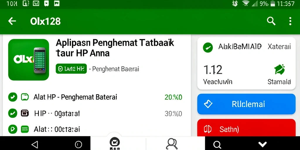 Antarmuka OLX128 yang intuitif dan sederhana untuk penggunaan Penghemat Baterai.
