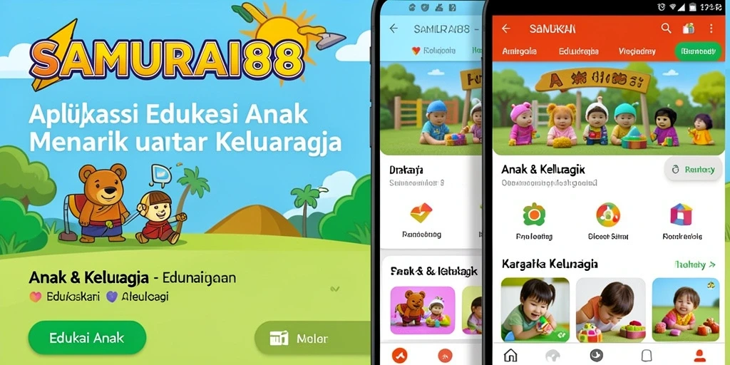 Tampilan antarmuka SAMURAI88 yang ramah anak.