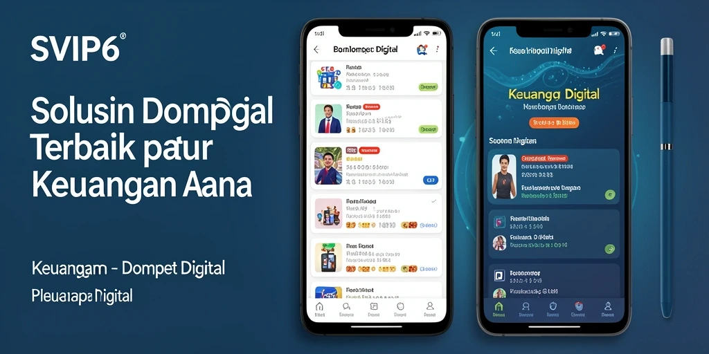 Antarmuka SVIP6 yang sederhana dan fungsional untuk Dompet Digital.