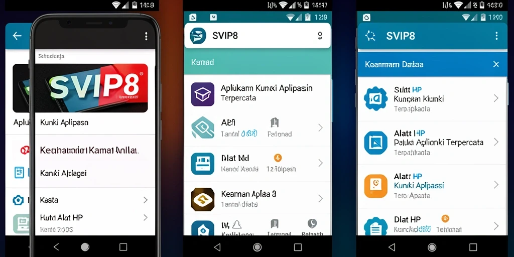 Antarmuka SVIP8 yang intuitif untuk kunci aplikasi